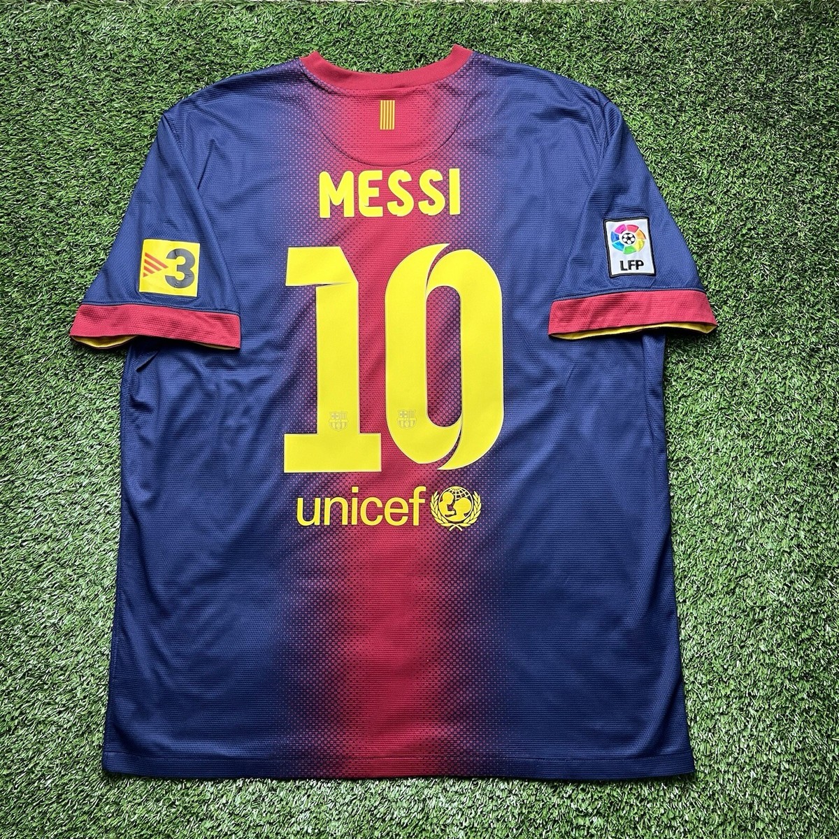 2012/13【AUTHENTIC】Messi #10 , XL 2012-13 Barcelona Home L/S Shirt Messi #10 (XL)