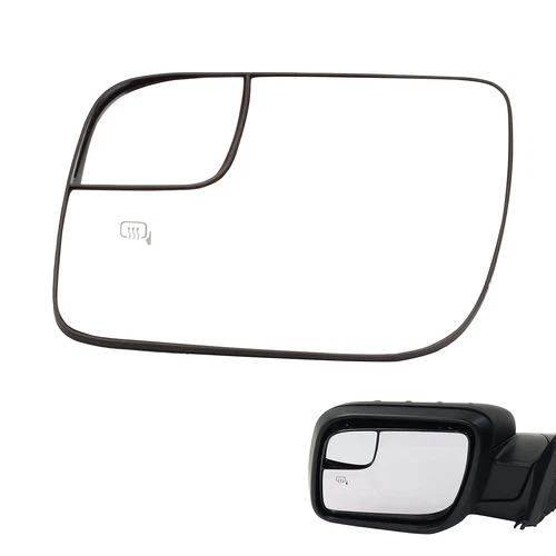 Driver Side View Convex Spotter Heated Mirror Glass For Ford Explorer 2011-2019