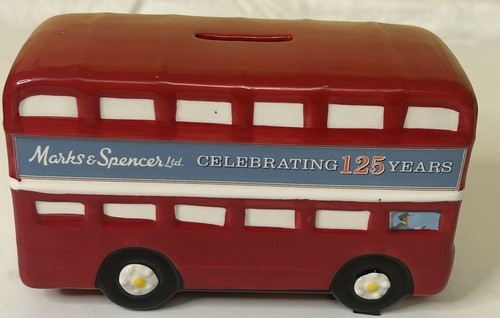 Keramik Marks & Spencer rot London Bus Spardose 125th Anniversary 2009 - Bild 4 von 7