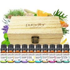 PURA DOR Organic Perfect10 Essential Oils Set...