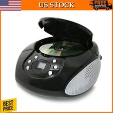 CD Boombox with AM/FM Radio Built-in Speakers 2 Digit Red LED Display CD Player