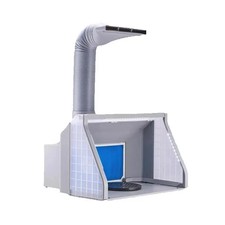Airbrush Spray Booth Dual-Fans Portable Hobby Airbrush Paint Spray Booth Kit