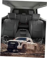 Full Set car seat Covers for Toyota Tundra 2022-2026,Leather Waterproof Pickup