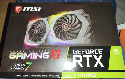 MSI NVIDIA RTX 2070 SUPER 8GB MSI GAMING X GPU GRAFIKKARTE GAMING GRAPHICS CARD