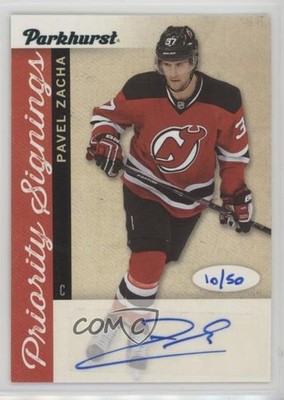 2016 Upper Deck Parkhurst Priority Signings 10/50 Pavel Zacha Rookie Auto RC f5g