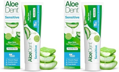 AloeDent Sensitive 100 ml Aloe Vera Plus Echinacea Fluoride-Free Toothpaste -