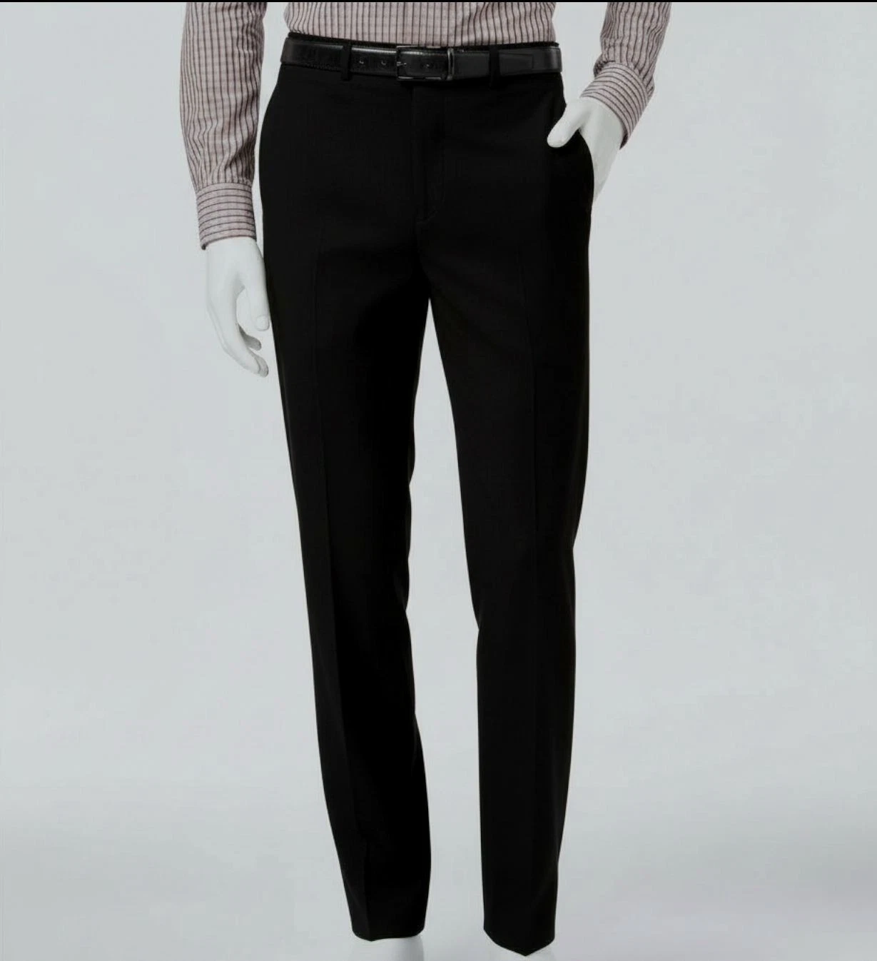 Calvin Klein Men's Black X Slim-Fit Performance Stretch Dress Pants Sz 32W x 32L