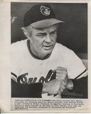 1973 Press Photo Baltimore Orioles Manager Earl Weaver During News Conference