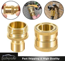 3/4" GHT Male x Female Hose Quick Disconnect Set 22729 Fit Garden Hoses, Faucets