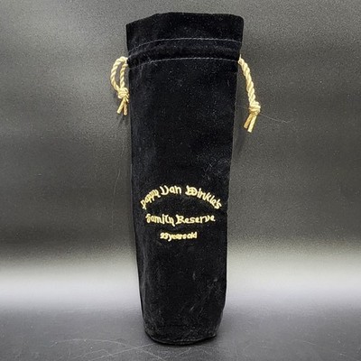 Pappy Van Winkle Black Velvet Bottle Bag Family Reserve 23 Year Bourbon Pouch