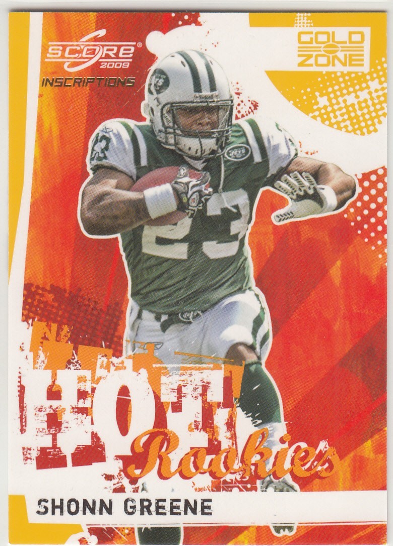 Shonn Greene Score Inscriptions Hot Rookies #28 Gold Zone