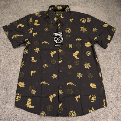Dixxon Flannel V Twin 1876 Shirt Men Medium Black  Limited Edition Western