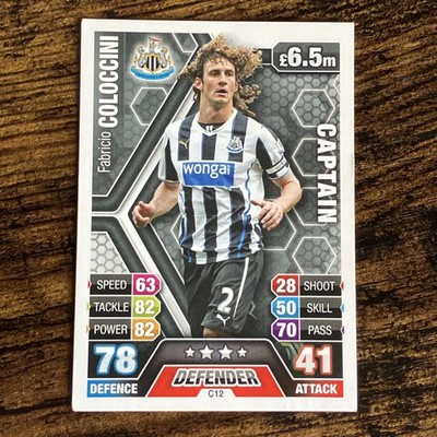Match Attax Extra 2013/14 Fabricio Coloccini Captain (Beschreibung lesen)