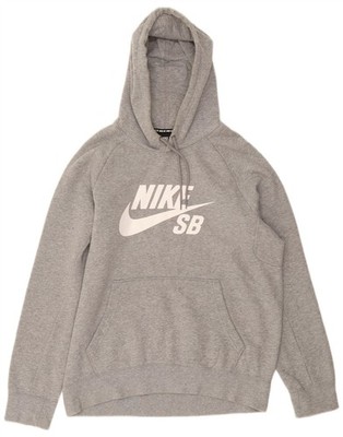 Nike Herren Nike SB Graphic Hoodie Pullover Medium Grau Gefleckt Baumwolle DP03