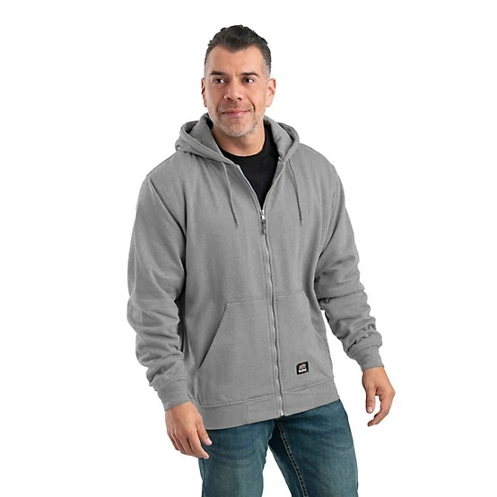 BERNE SZ102 Heritage Thermal-Lined Full-Zip Hooded Sweatshirt Size M