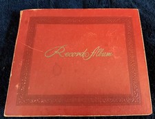 vintage record album book with 22 records 45 RPM