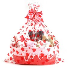Liengoron Woven Gift Basket with Bag Bow Tie Valentine's Baskets 15" X...
