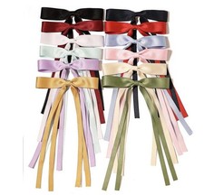 Hair Accessories Hair Bow Clips Multi Color New Set Of 12