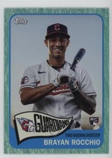 2023 Topps Archives 1965 Topps Aqua Sparkle Foil 59/75 Brayan Rocchio #101 8x7