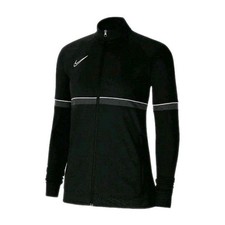 Nike Dri Fit Track Jacket Womens M Academy 21 Black White Running (CV2677-014)