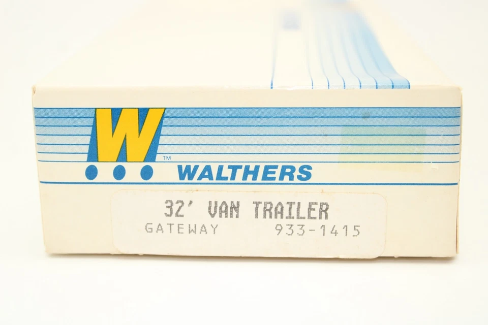 Walthers HO Scale Gateway 32' Van Truck Trailer Set NOS 933-1415 - Image 3 of 3