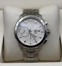 TAG Heuer Link Calibre 16 Automatic Chronograph Watch (CAT2011) Box Read Desc