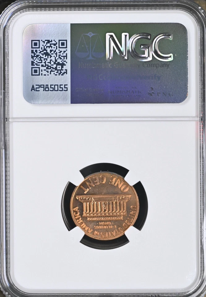 1970 S Small Date Lincoln Memorial Cent 1C NGC PF66 RD - Image 2 of 2