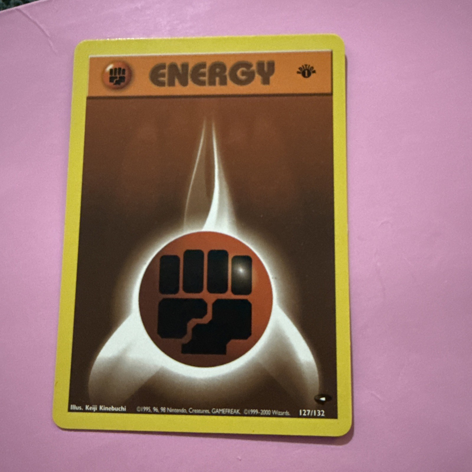 Pokemon TCG 127/132 Fighting Energy Gym Challenge 1st Ed NM