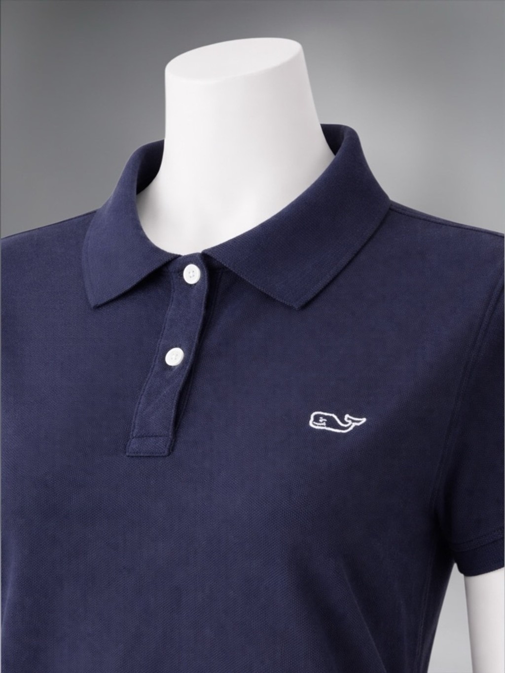 Vineyard Vines Navy Blue Whale Logo Polo Shirt – Women’s Size XL