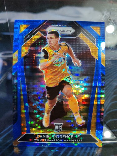 20-21 Panini Prizm Premier League Blue Pulsar /195 Daniel Podence Rookie Wolves
