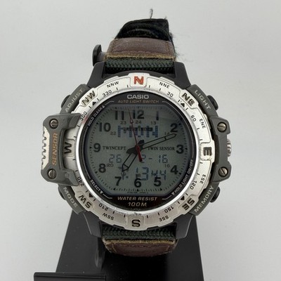 Vintage CASIO Twincept PRT-50 Pathfinder 1376 Quartz Ana-Digi Twin Sensor Watch