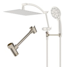 All Metal Shower Head Holder, Solid Brass Shower Arm Holder for Handheld Show...