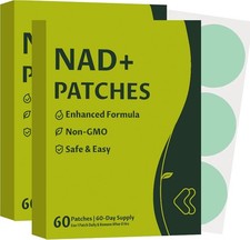 NAD Patches for Women and Men: 100 Nature NAD Patches for All Skin Types  120