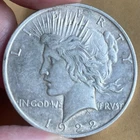 1922 Silver Peace Dollar Philadelphia, 90% Silver, free shipping