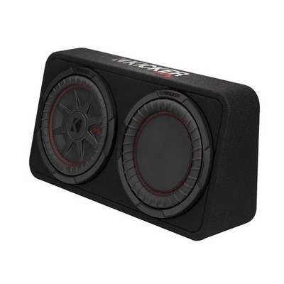Kicker Car Audio CompRT 10'' Gehäuse Thin-Profile, 2 Ohm, 400 W RMS, Schwarz