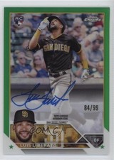 2023 Topps Chrome Rookie Green Refractor 84/99 Luis Liberato #RA-LL Auto 00em