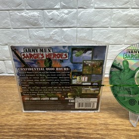 Army Men: Sarge's Heroes (Sega Dreamcast, 2000) Tested Working Free Shipping