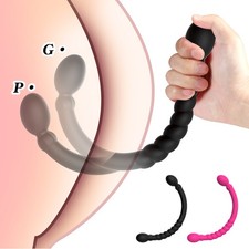 Soft Silicone Vaginal Chastity Dilator Expander Plug Women Spreader BDSM Device
