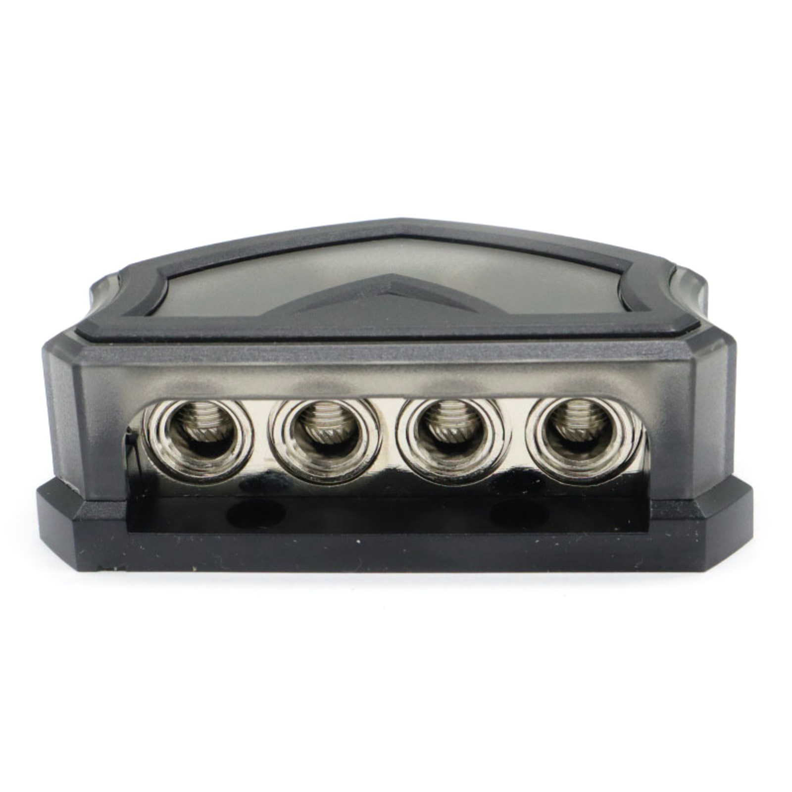 4-Way Power Distribution Block for Car Audio System 0/2/4 Gauge Input Output