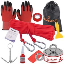 1320LBS Double Side Magnet Fishing Kit, Powerful Fishing Magnet for Treasure ...