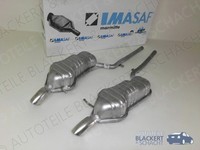 Imasaf Auspuff Endtopf Li/Re für Audi A6+Avant Quattro 2.4 (C5) Facelift 01-05