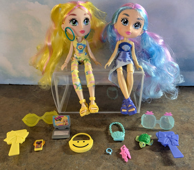 Jay Play VIBE GIRLS ~ MIA (Ocean) & SOPHIA (Happy) w/ACCESSORIES ~ Near Complete