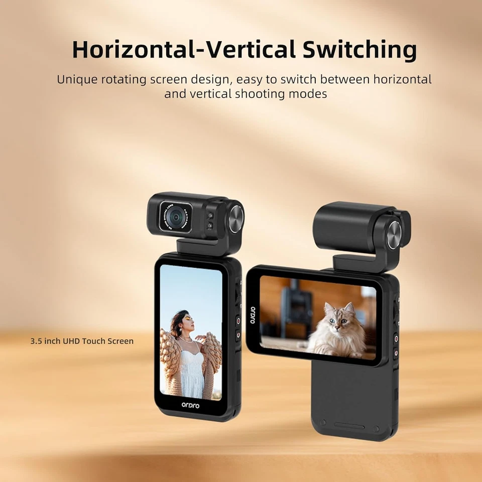 Videocámara ORDRO M3 5K, WiFi IR visión nocturna portátil para... Foto 2 de 4