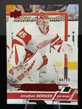 Upper Deck 2018-19 Overtime Jonathan Bernier #82 Red Foil /99 Red Wings