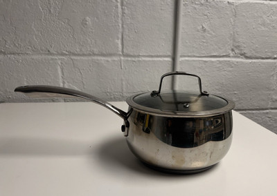 Belgique 3 Quart Stainless Steel Sauce Pan Pot w/ Glass Lid Vent  Belgium