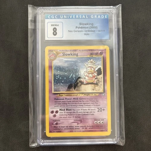 Slowking 14/111 Holo - 2000 English Neo Genesis - CGC 8 NM/Mint