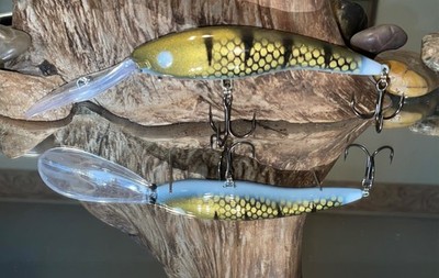 Custom painted Knock off Rapala Deep Tail Dancer TDD-11,  Baby Walleye