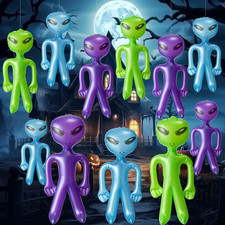 Halloween Inflatable Alien Decor Blow up Halloween Mini Balloon Toy