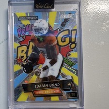 Wild Card Alumination Just the Hits Isaiah Bond Comix Serial #3/10 Football Card