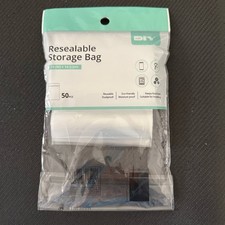 10x14cm Resealable Zipper Bags 50pcs Clear Small Storage Bags